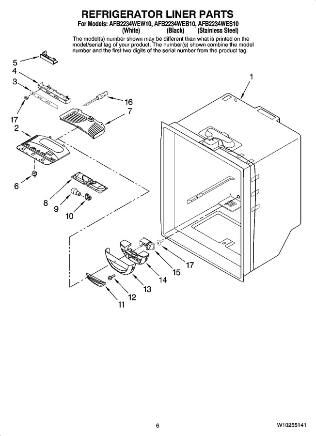 Diagram for AFB2234WES10