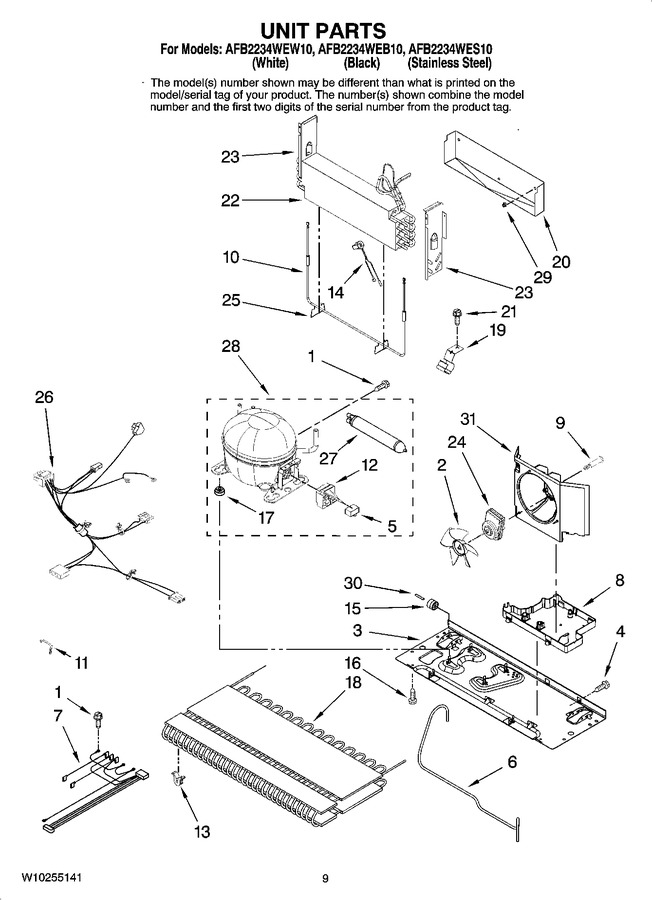 Diagram for AFB2234WEW10