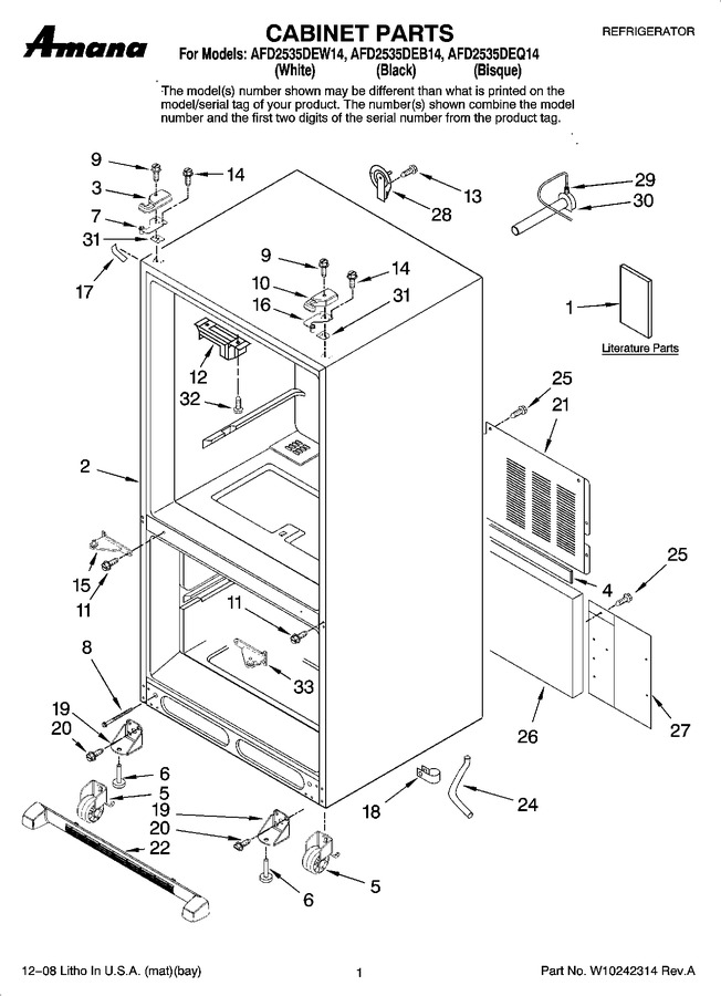 Diagram for AFD2535DEQ14
