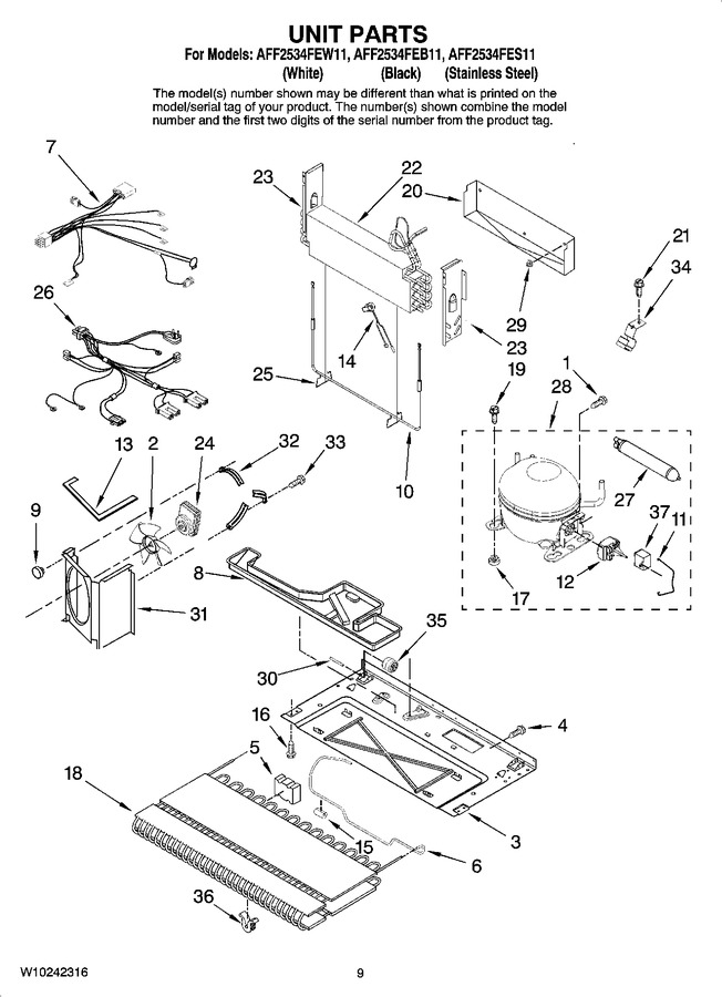 Diagram for AFF2534FES11