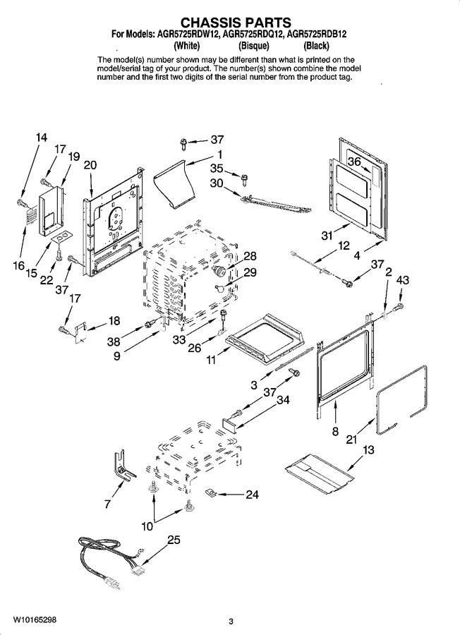 Diagram for AGR5725RDW12