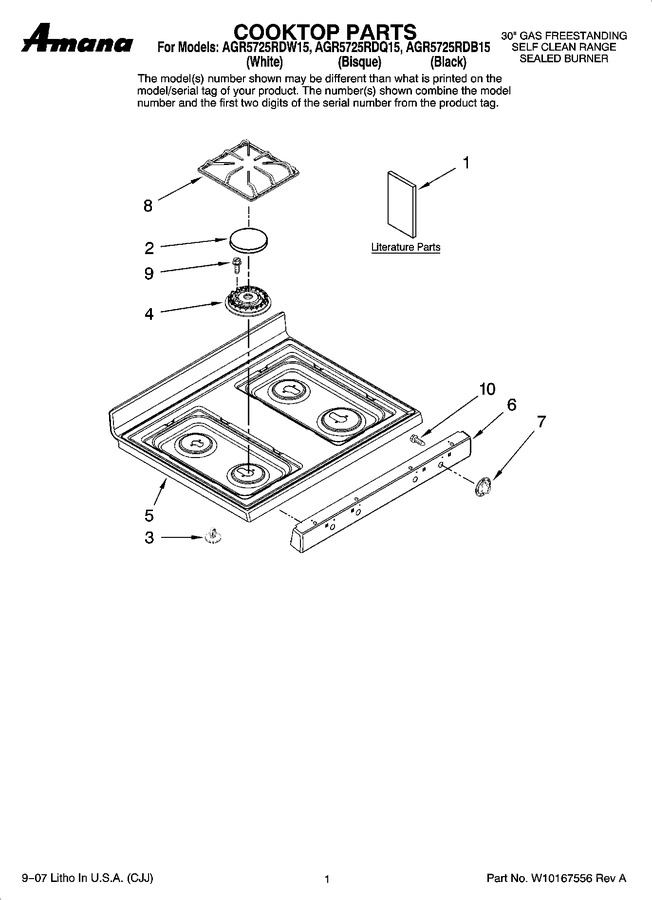 Diagram for AGR5725RDQ15