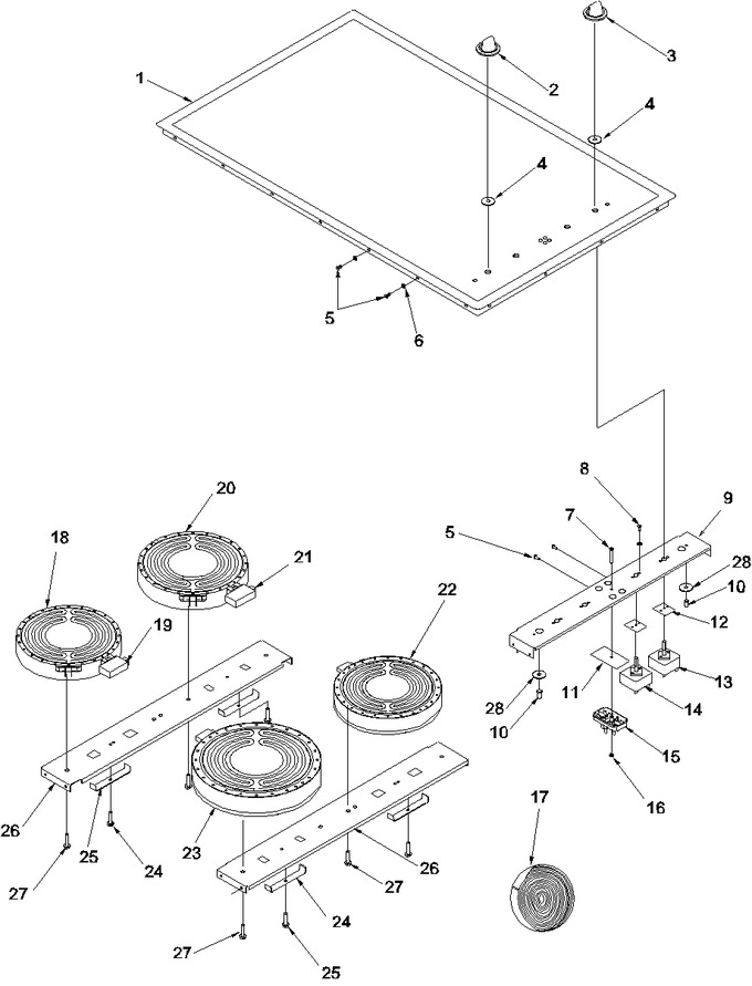 Diagram for AK2T36E4 (BOM: P1143722N E)