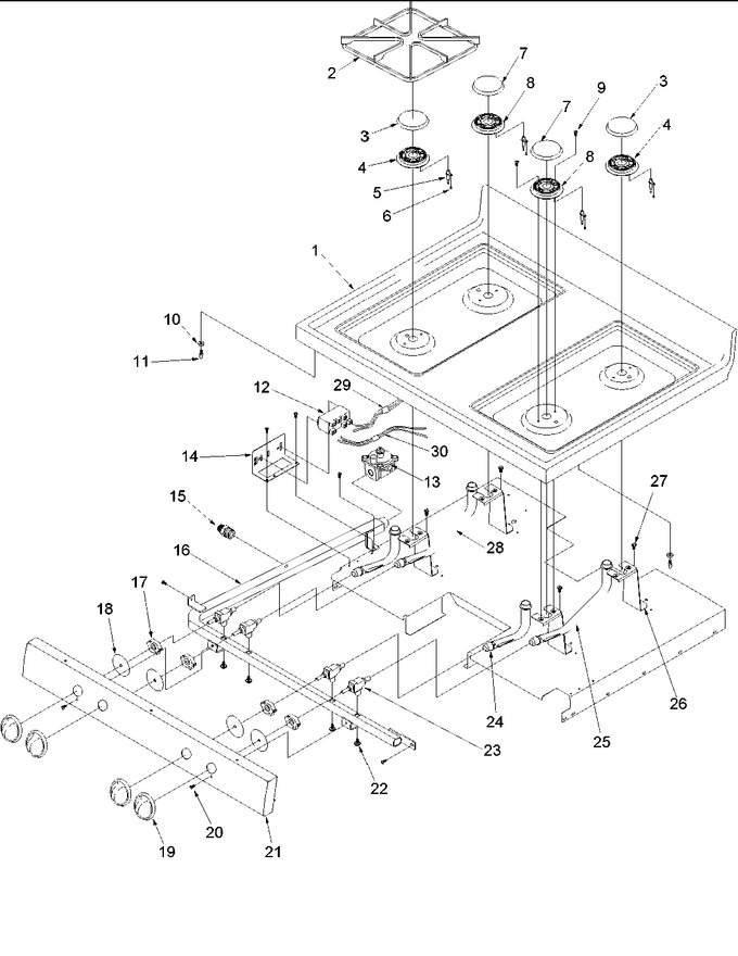 Diagram for ARG7302WW (BOM: P1143391NWW)