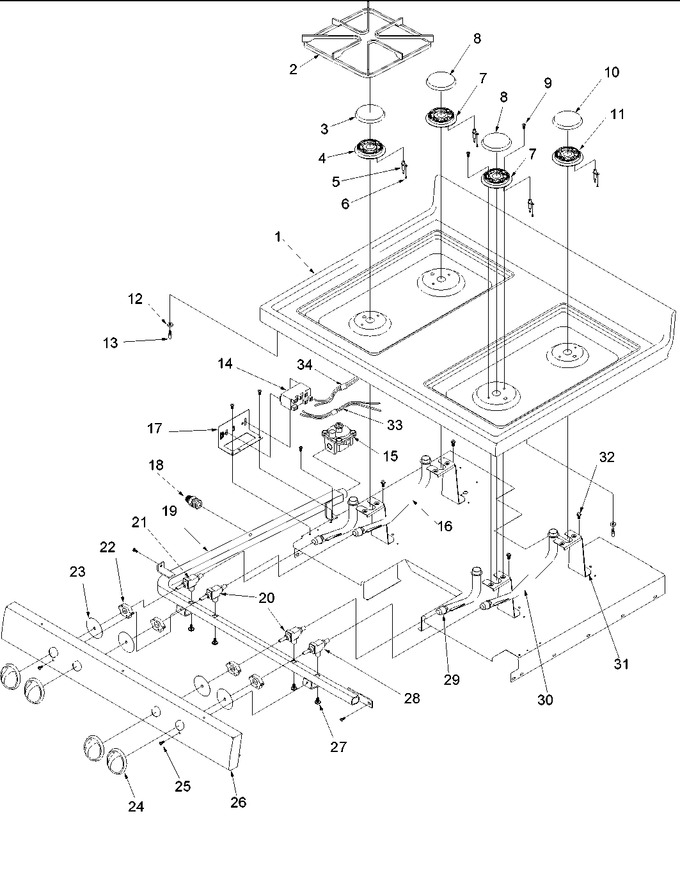 Diagram for ARG7303WW (BOM: P1143379NWW)
