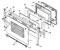 Diagram for 06 - Oven Door Assy