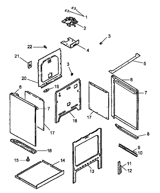 Diagram for ARHC7700LL (BOM: P1142638NLL)