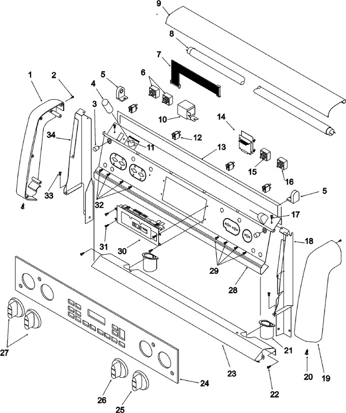 Diagram for ARHC8700LL (BOM: P1142677NLL)