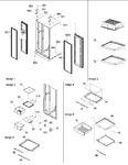 Diagram for 08 - Hinges, & Refrigerator Shelving
