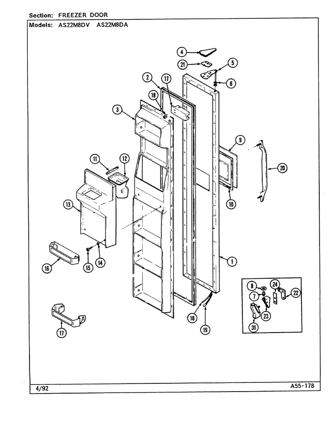 Diagram for AS22M8DA (BOM: DN34B)