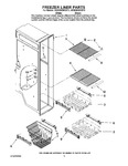 Diagram for 04 - Freezer Liner Parts