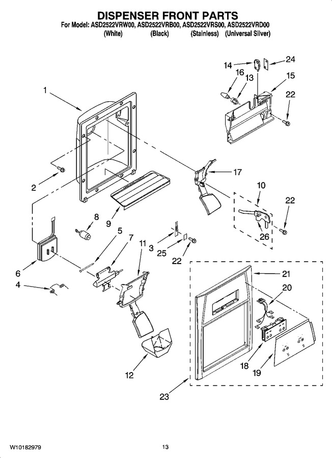 Diagram for ASD2522VRD00