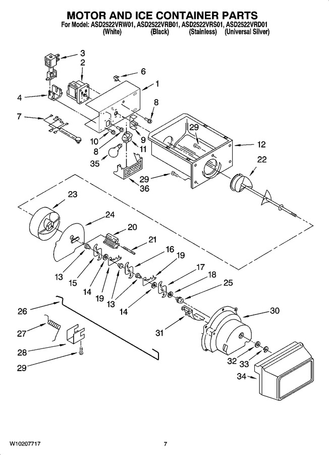 Diagram for ASD2522VRW01