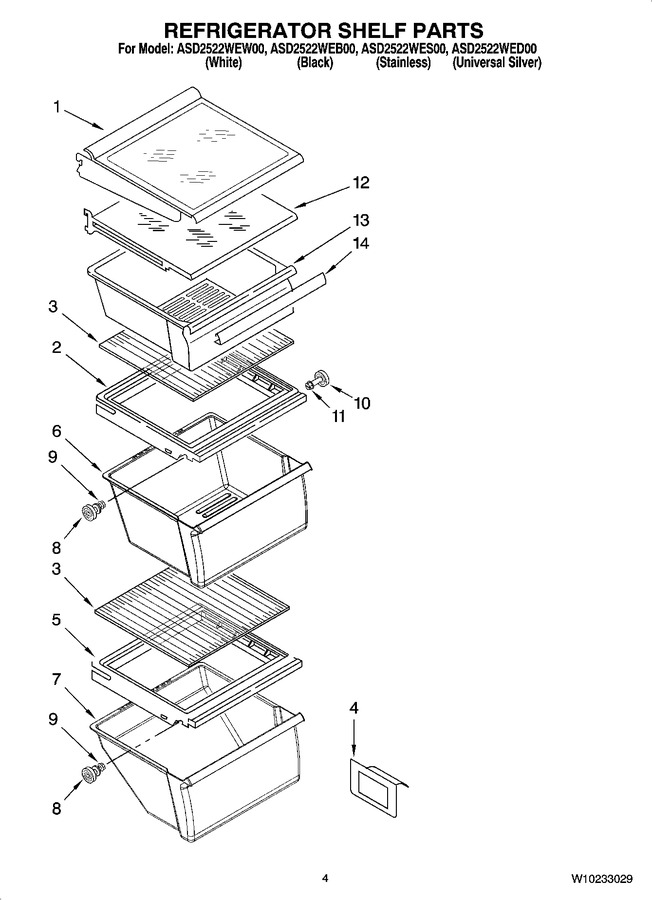 Diagram for ASD2522WES00