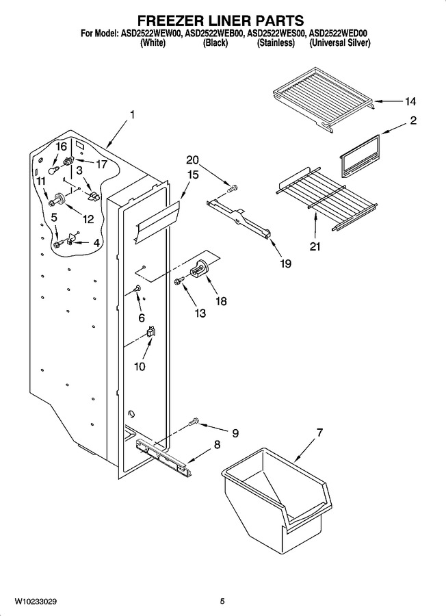 Diagram for ASD2522WES00