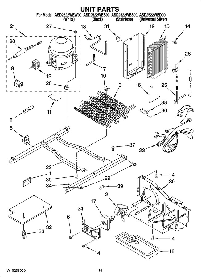 Diagram for ASD2522WES00