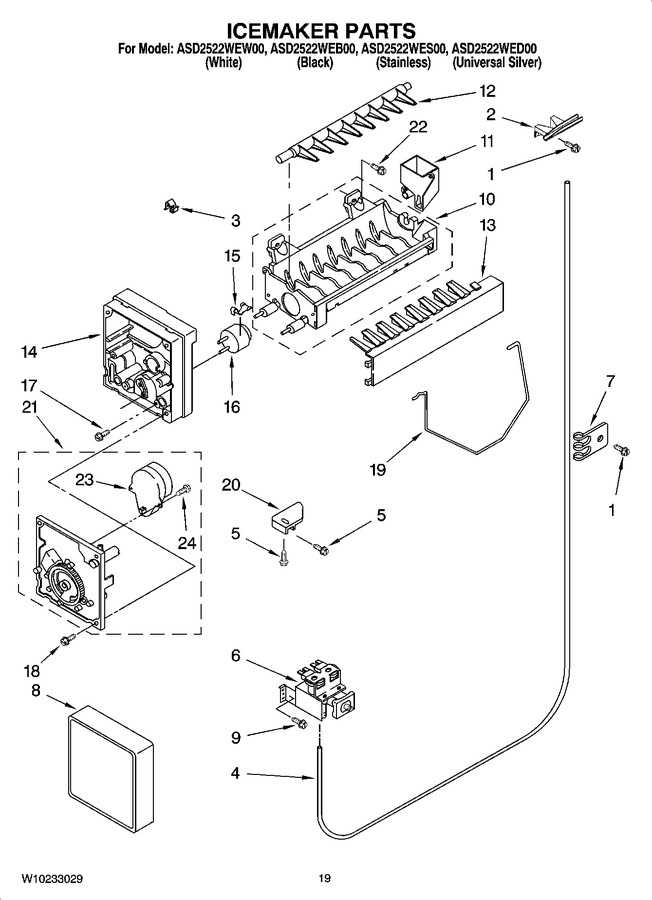 Diagram for ASD2522WES00