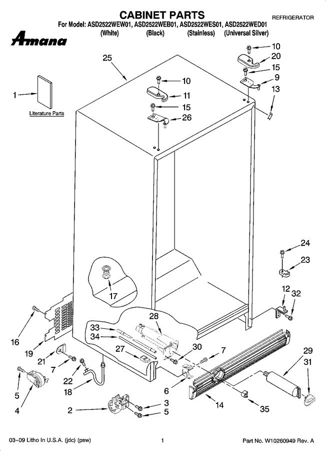 Diagram for ASD2522WEW01