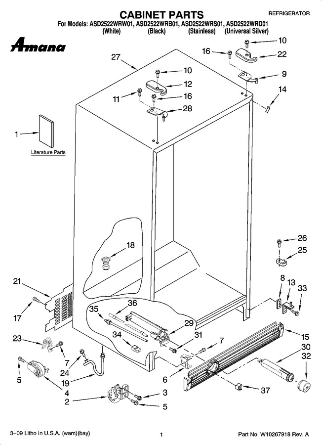 Diagram for ASD2522WRW01