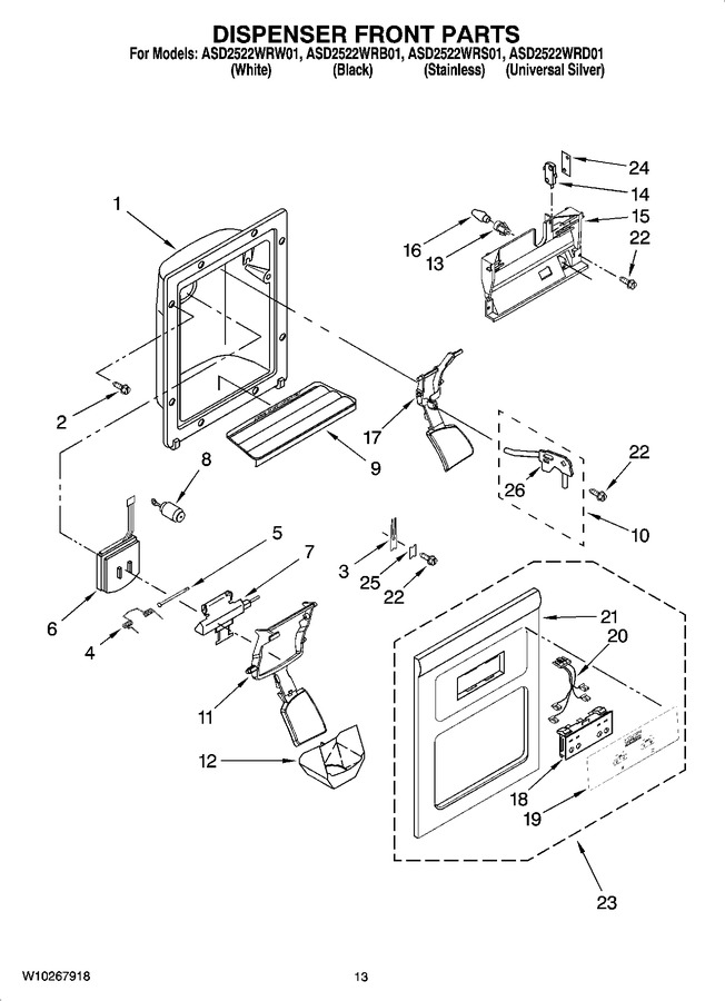Diagram for ASD2522WRW01