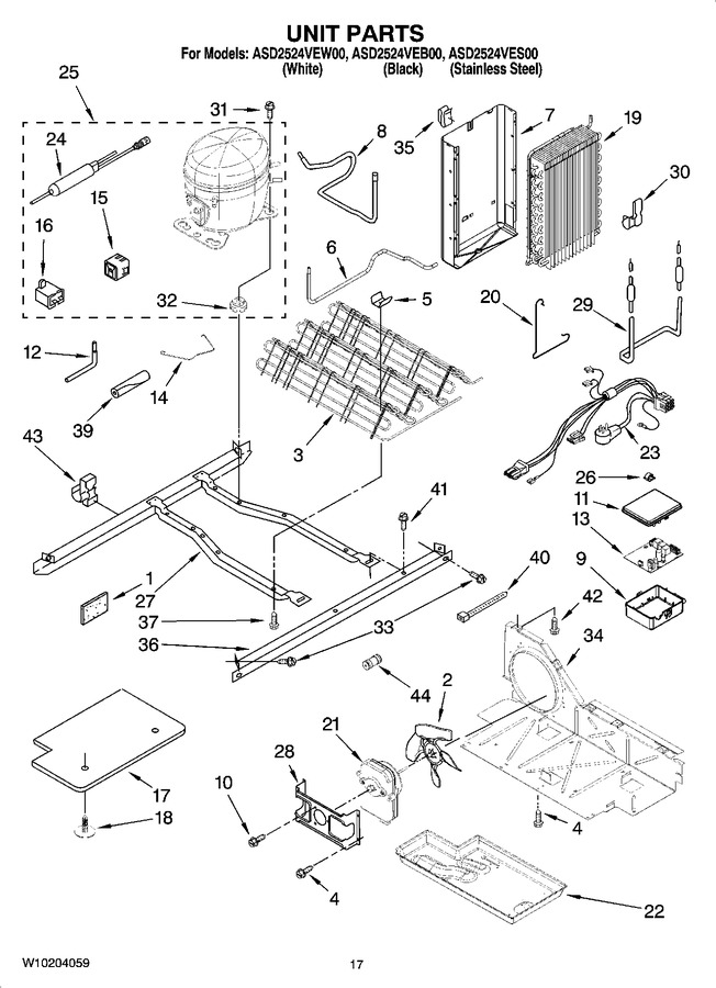 Diagram for ASD2524VEW01