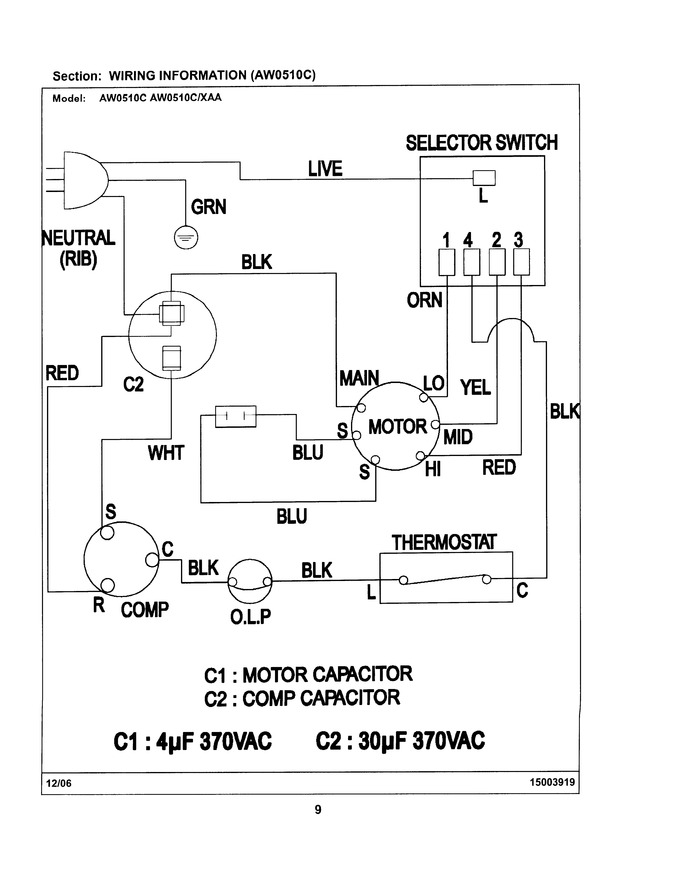 Diagram for AW0510C/XAA