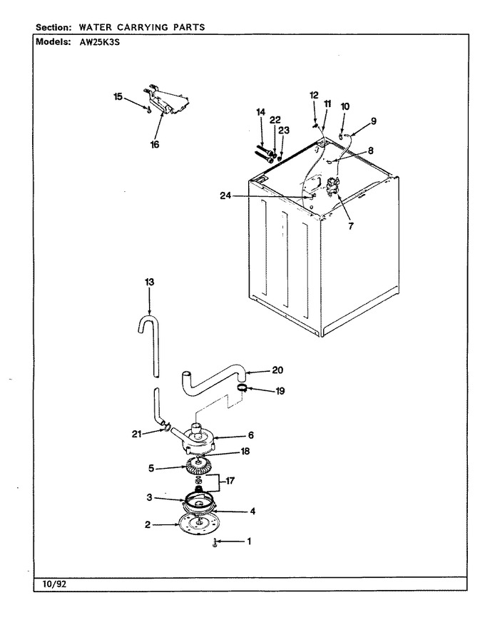 Diagram for AW25K3WS