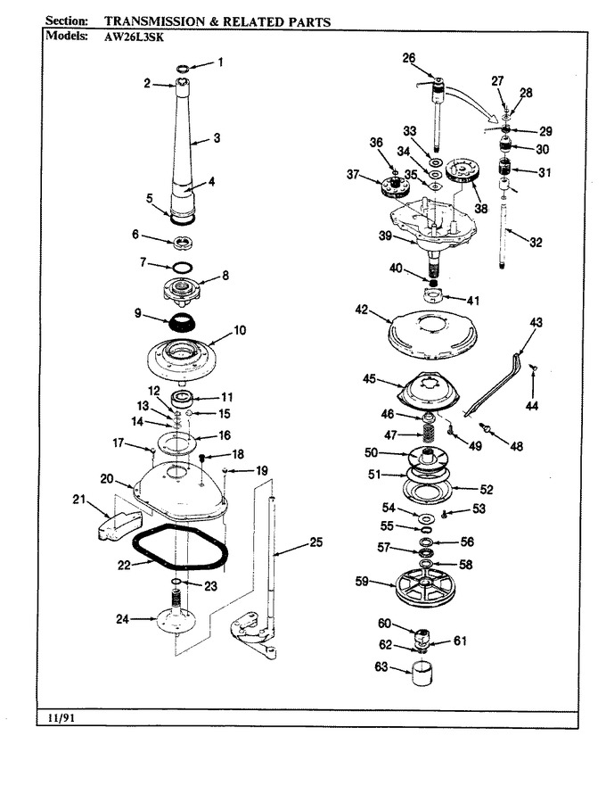 Diagram for AW26L3WSK