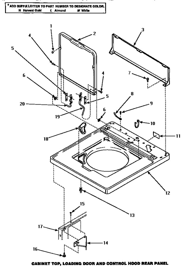 Diagram for AWM190W