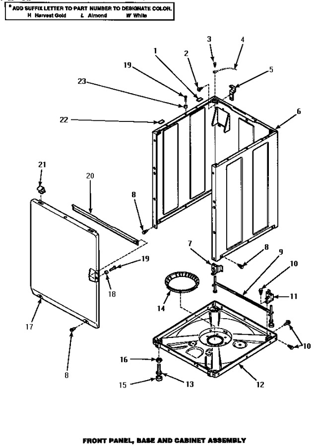 Diagram for AWM190W