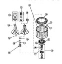 Diagram for 03 - Agitator/drive Bell/seal Kit/tub & Hub