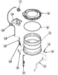 Diagram for 16 - Outer Tub, Cover And Pressure Hose