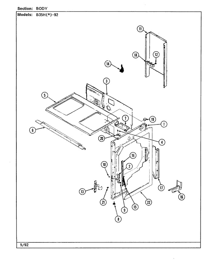 Diagram for B35HA-92X-ON