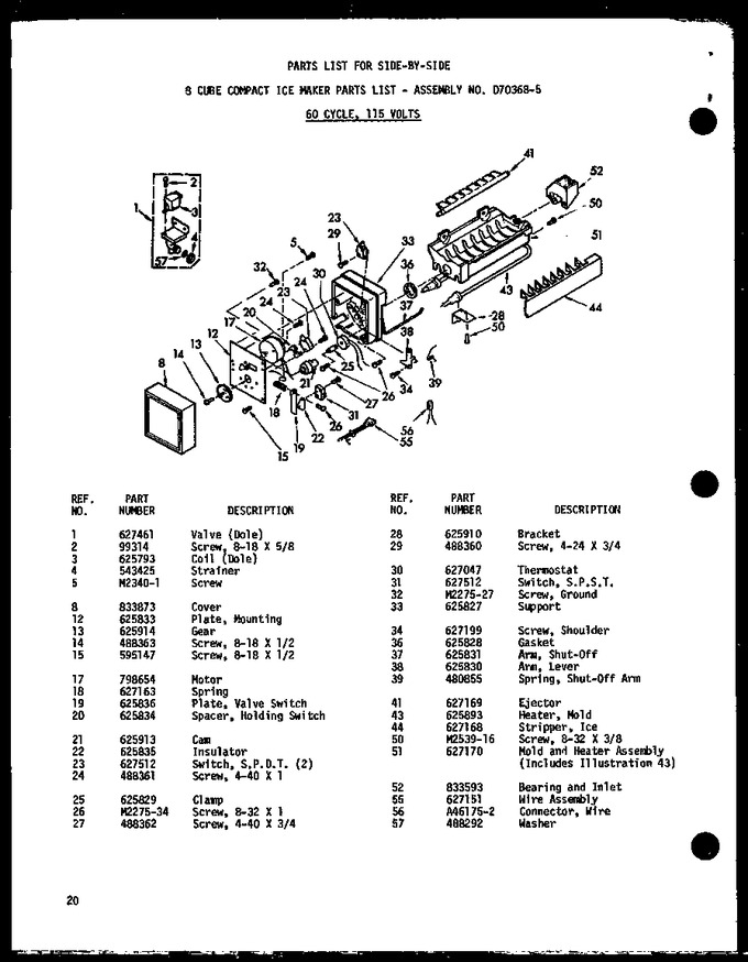 Diagram for BC20WA (BOM: P6023513W A)
