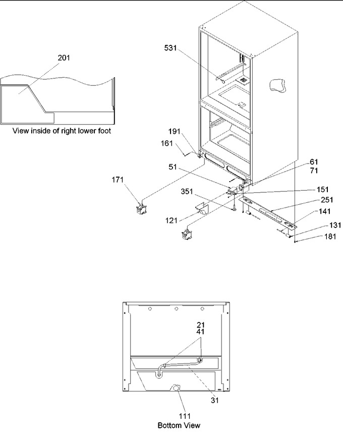 Diagram for BCI21VC (BOM: P1325005W C)