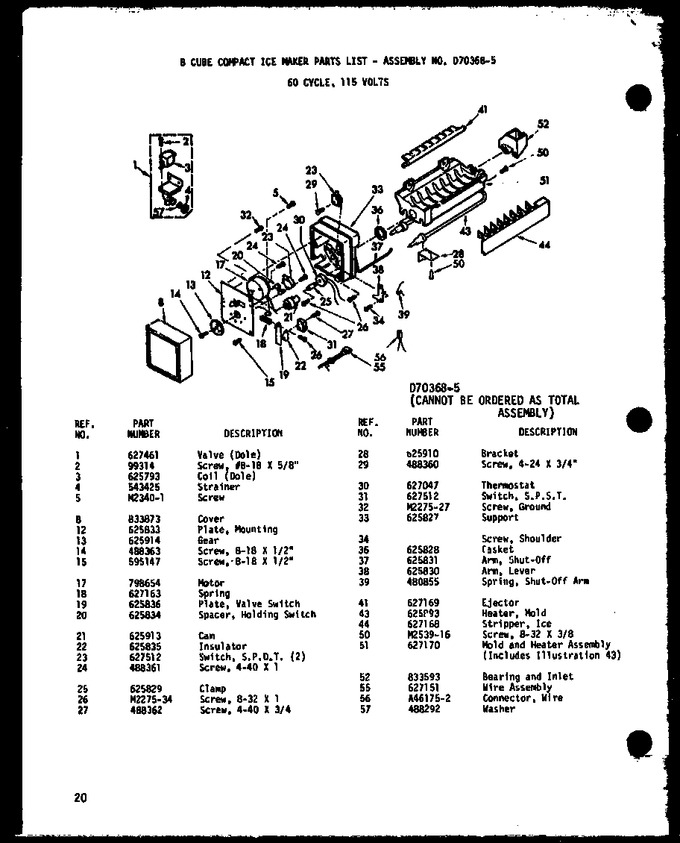 Diagram for BCI20DA (BOM: P747022WA)
