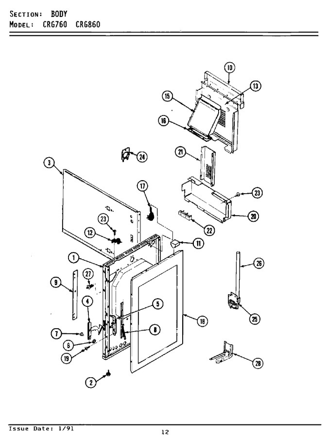 Diagram for CRG760