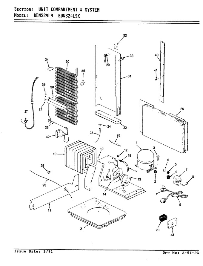 Diagram for BDNS24L9 (BOM: AN91A)