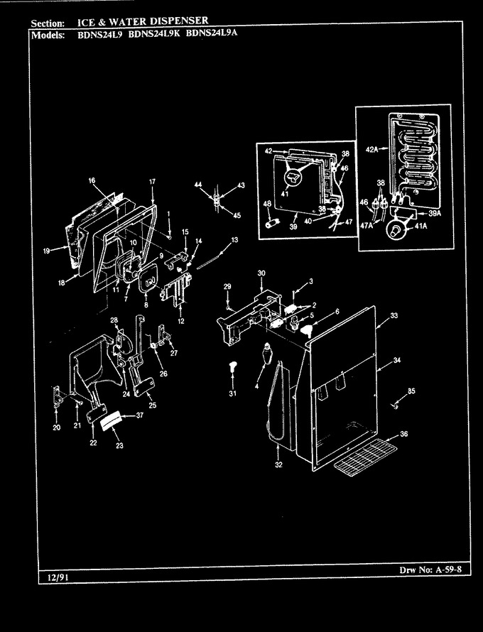 Diagram for BDNS24L9K (BOM: BU85A)