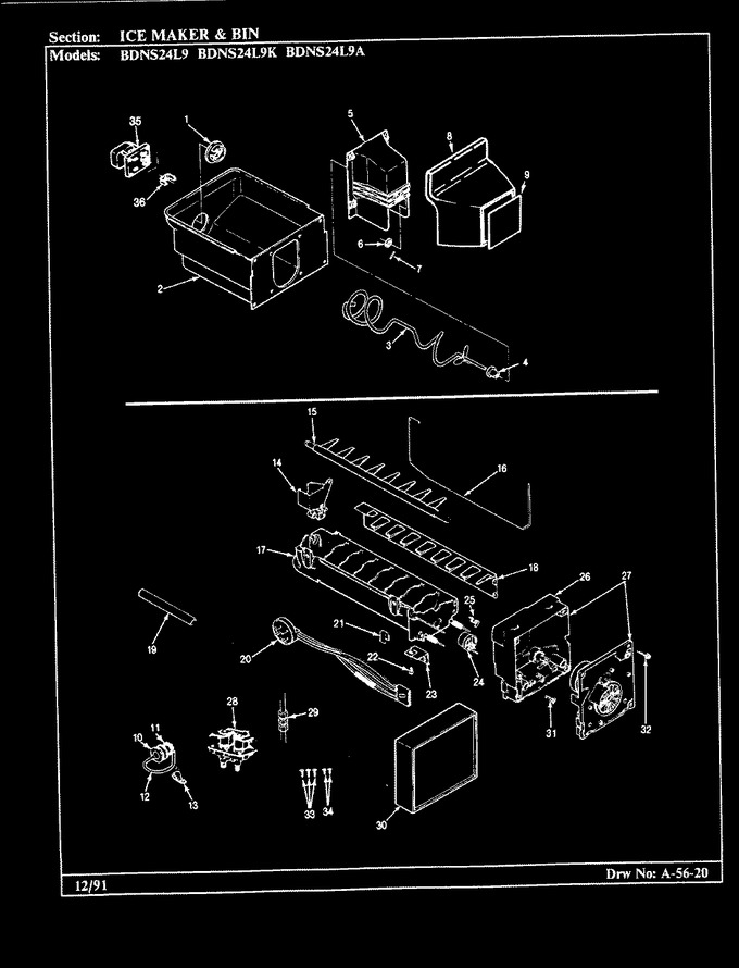 Diagram for BDNS24L9K (BOM: BU85A)