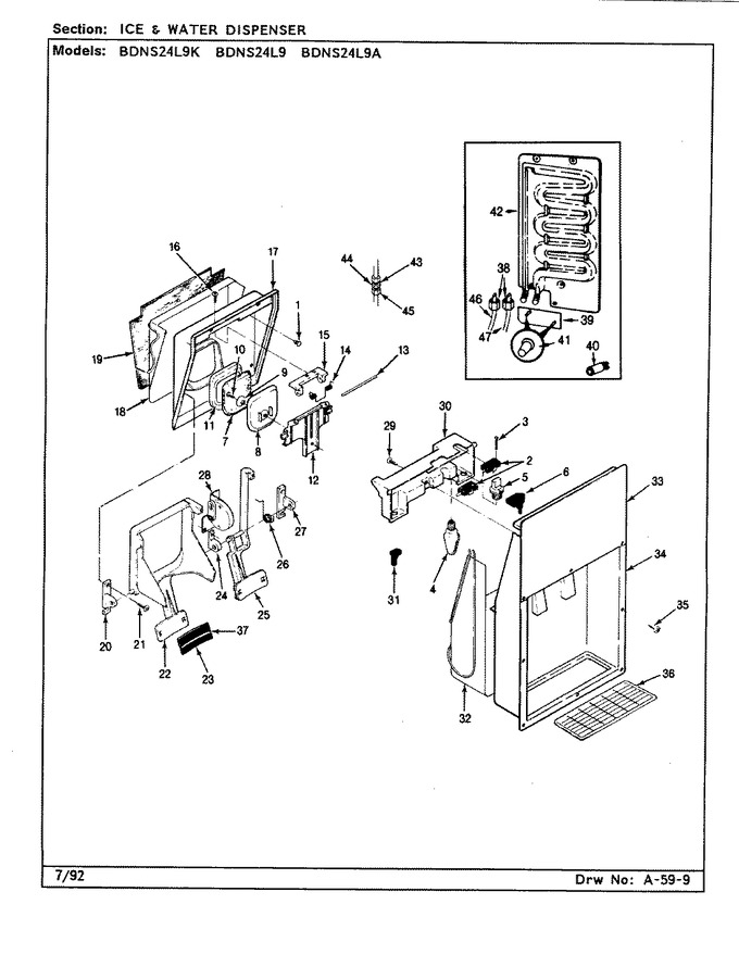 Diagram for BDNS24L9K (BOM: CN92A)