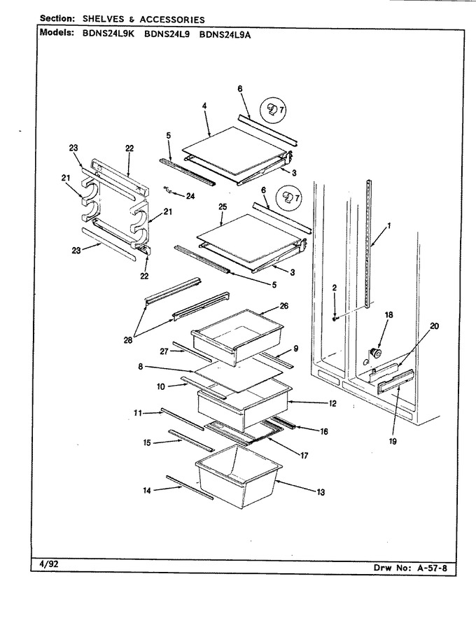 Diagram for BDNS24L9K (BOM: CN92A)