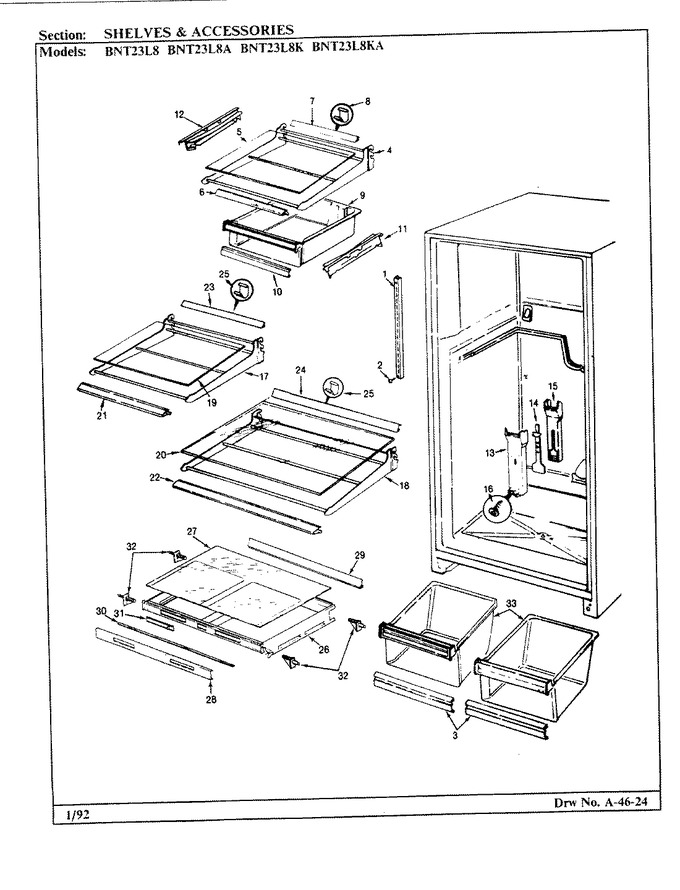 Diagram for BNT23L8A (BOM: BL93A)