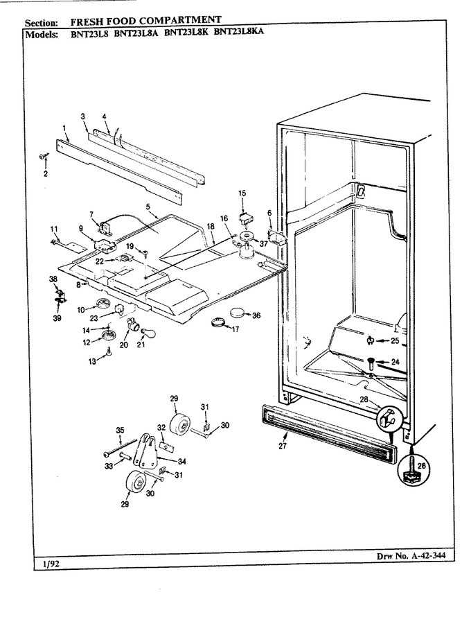 Diagram for BNT23L8A (BOM: BL93A)