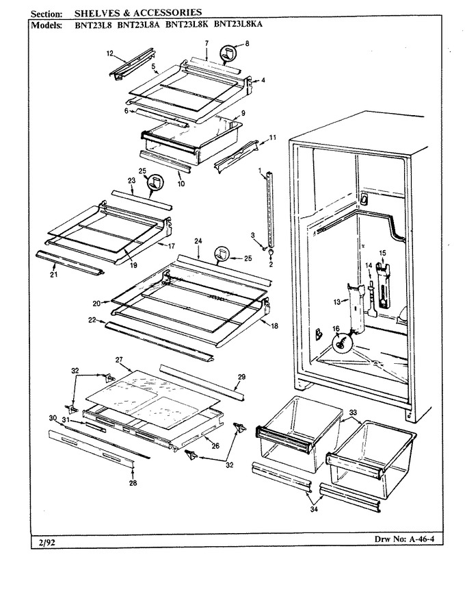 Diagram for BNT23L8A (BOM: BL93B)