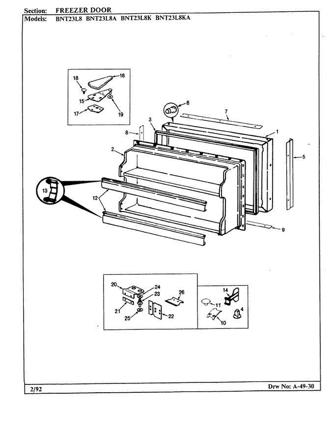 Diagram for BNT23L8A (BOM: BL93B)