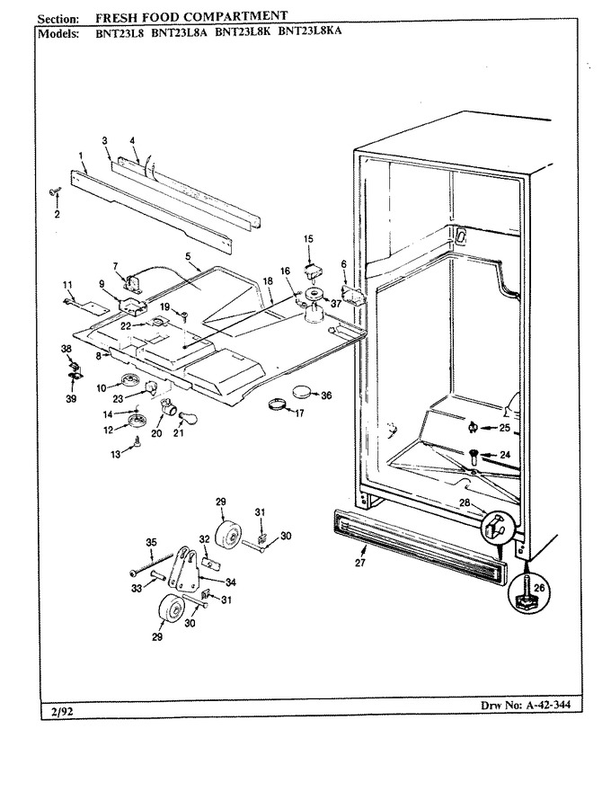 Diagram for BNT23L8A (BOM: BL93B)