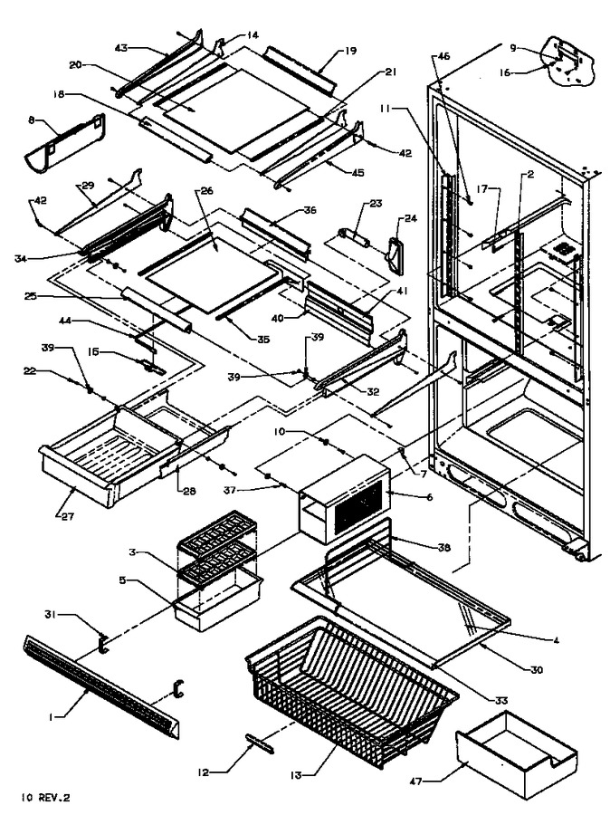 Diagram for BX22RW (BOM: P1161602W W)