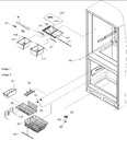 Diagram for 02 - Crisper Assy & Freezer Feature Assy