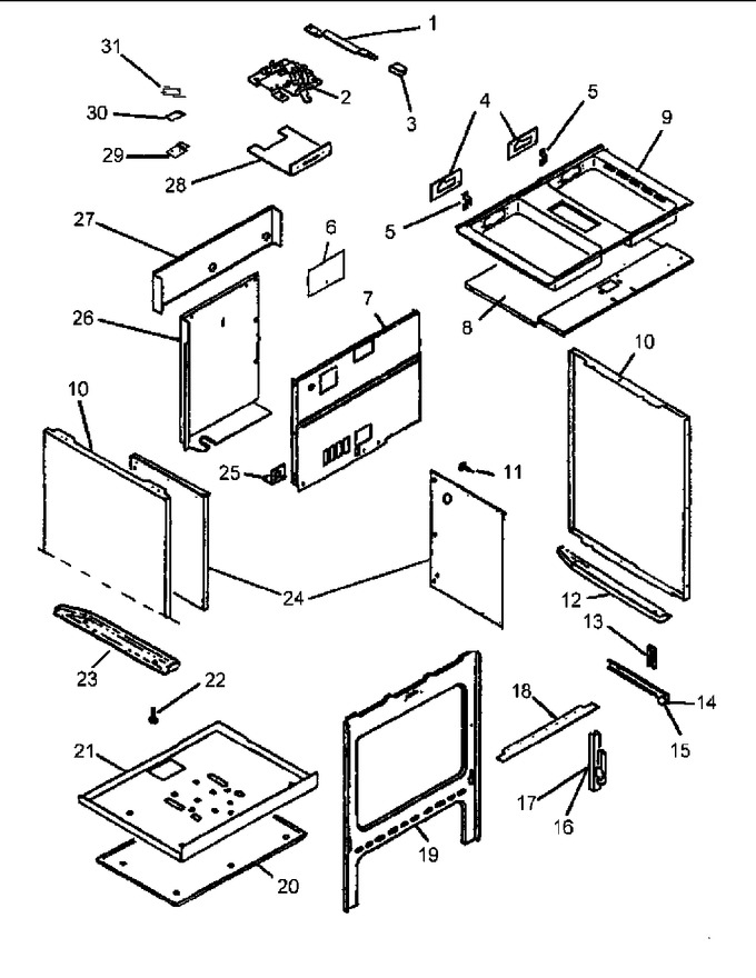 Diagram for CARDS801WW (BOM: P1131925NWW)